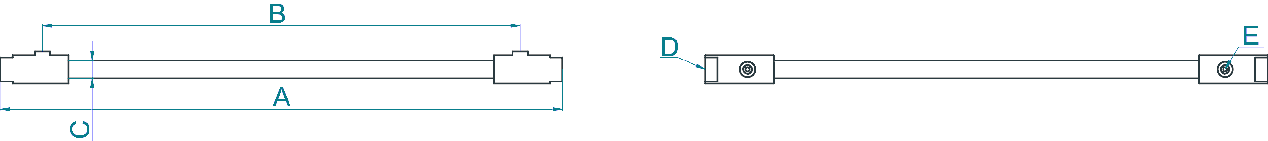 TSP 系列尺寸与接口标示图